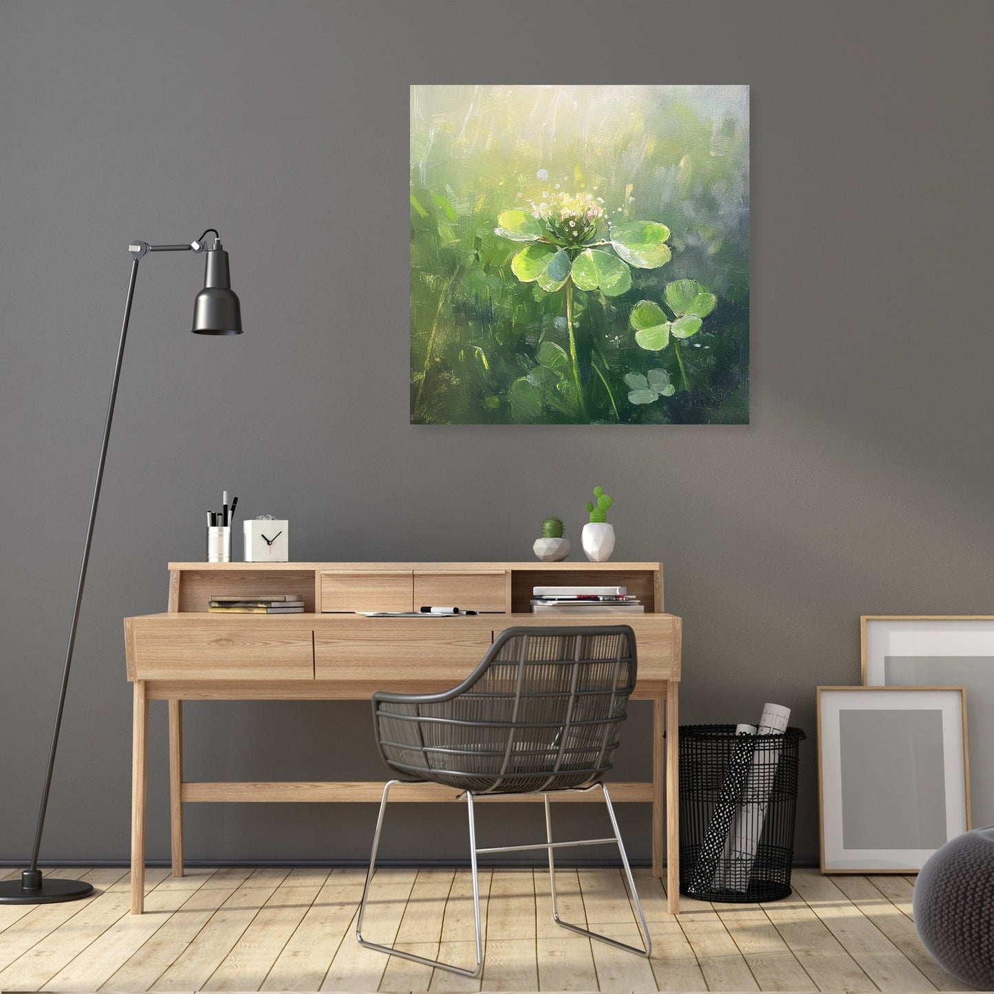 Dew-Kissed Clover Canvas