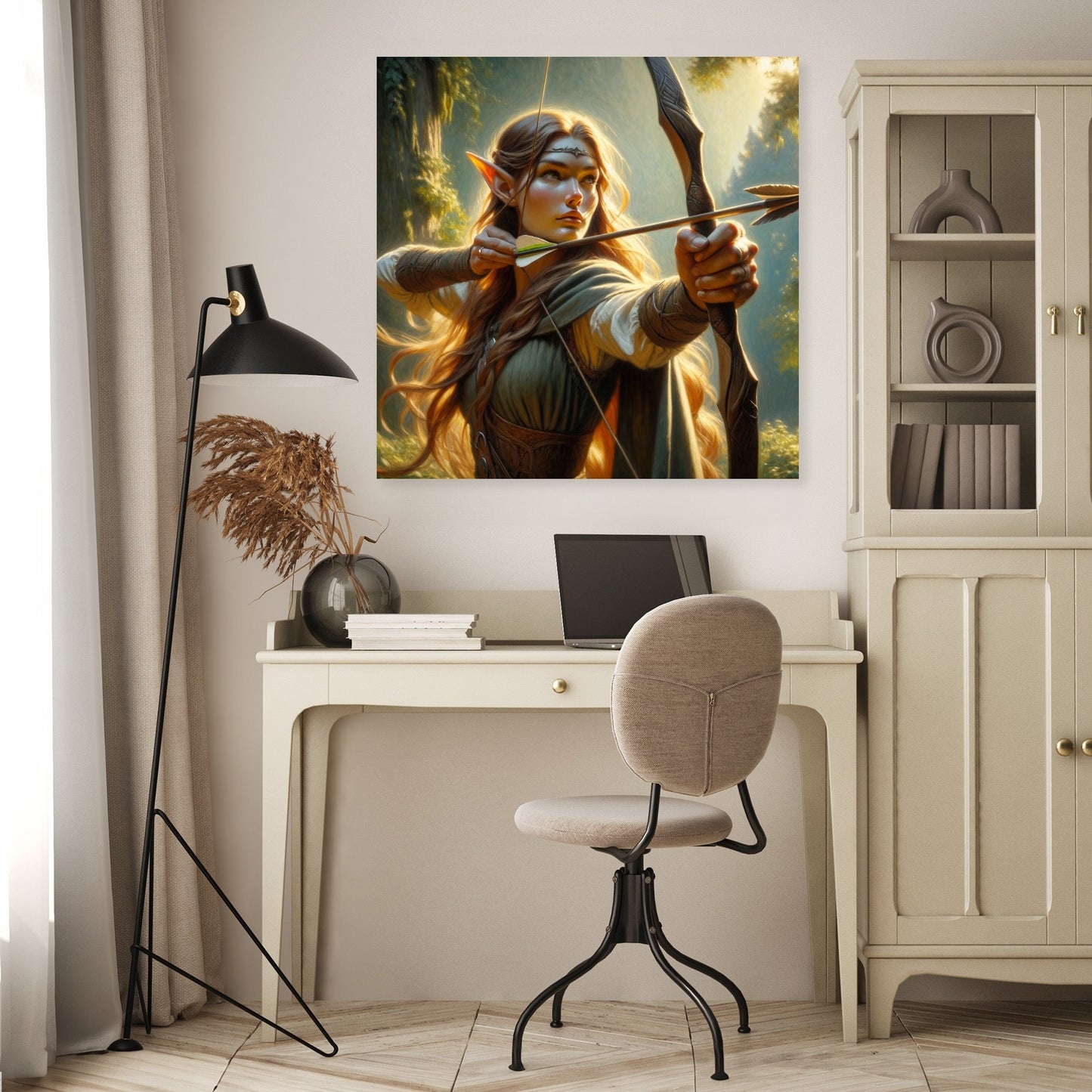 Sunlit Archer Elf Canvas