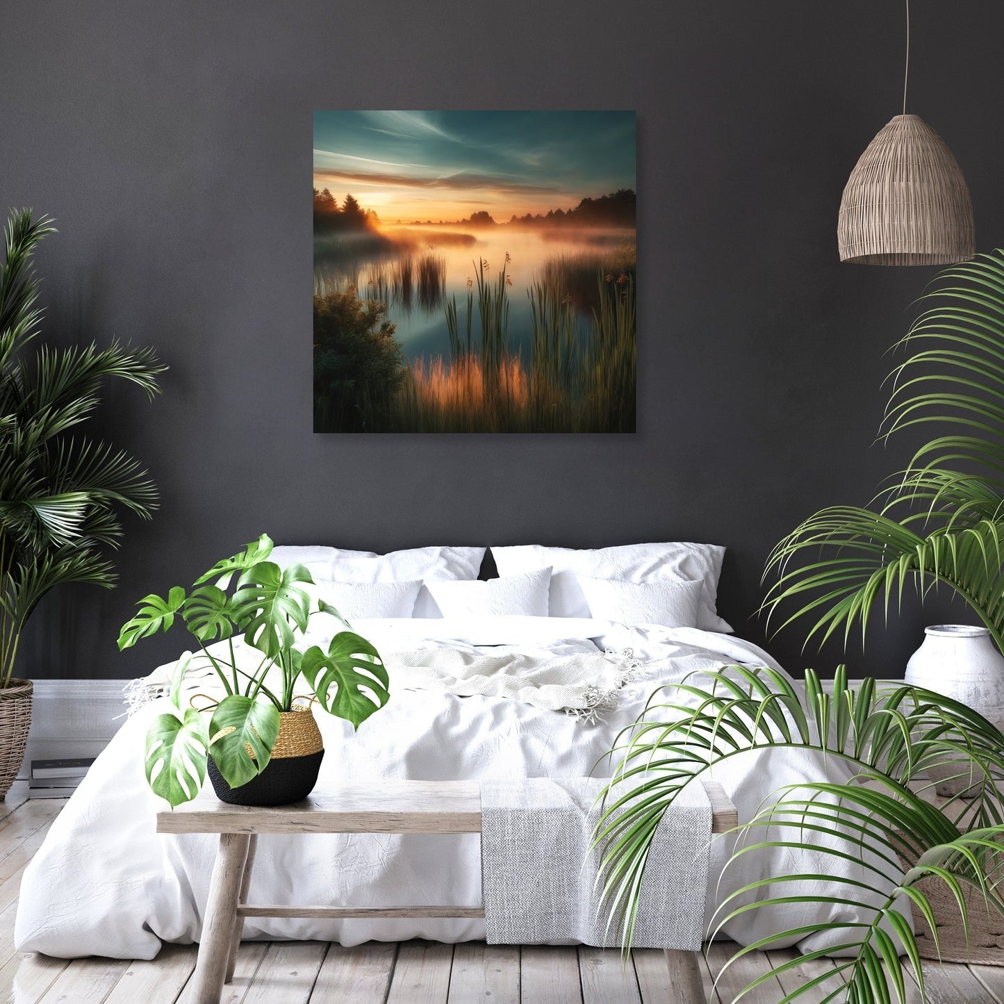 Dawn Wetlands Canvas