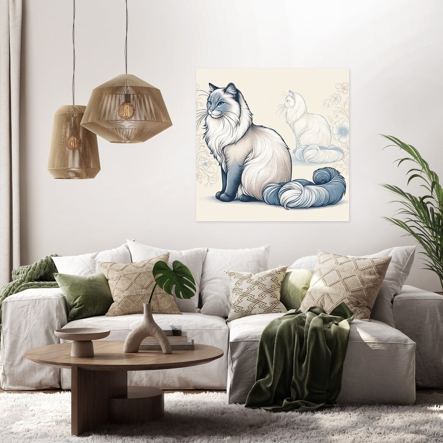 Graceful Feline Canvas