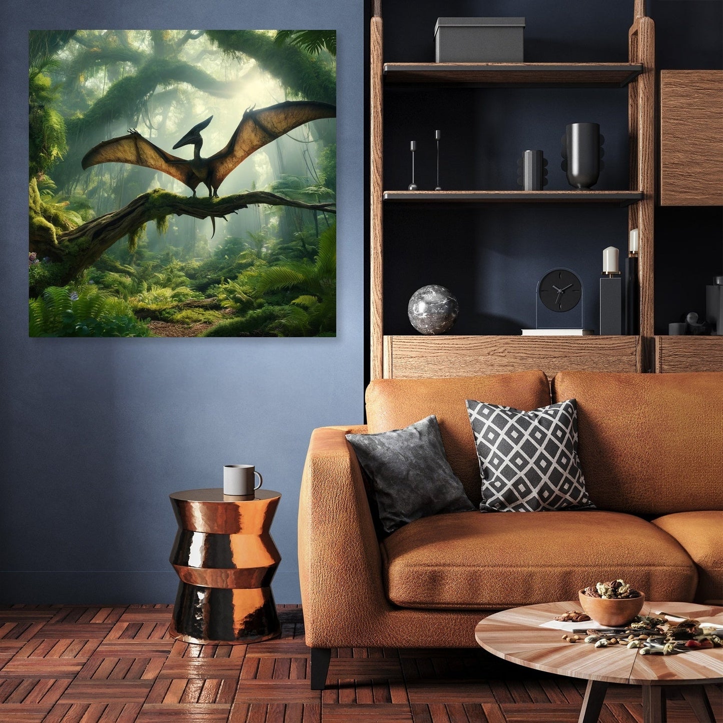 Forest Perch Pterodactyl Canvas