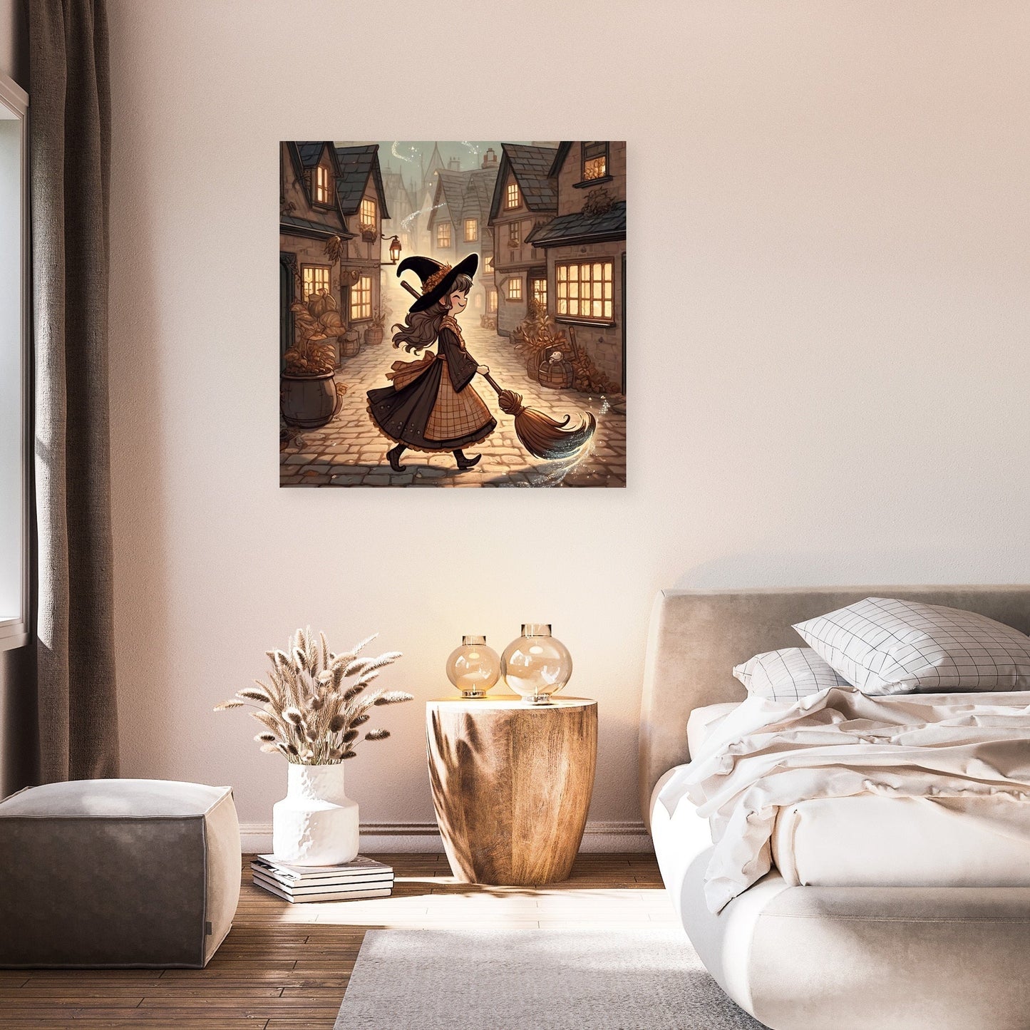 Whimsical Witch Canvas