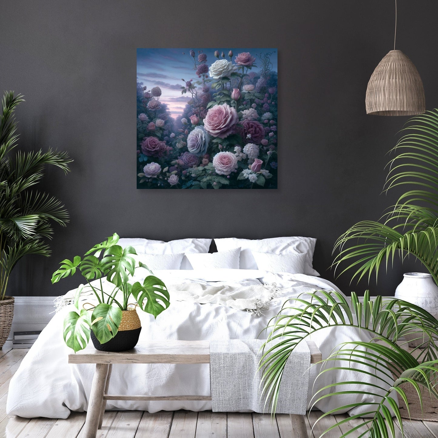Victorian Elegance Roses Canvas