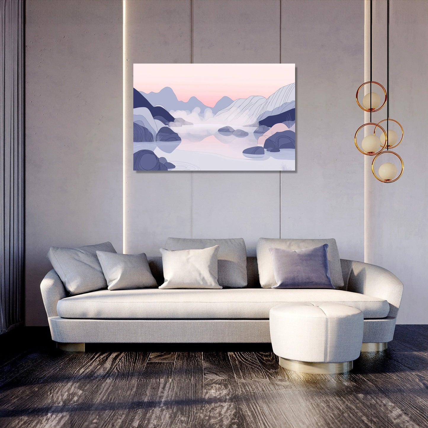 Tranquil Mountain Springs Canvas
