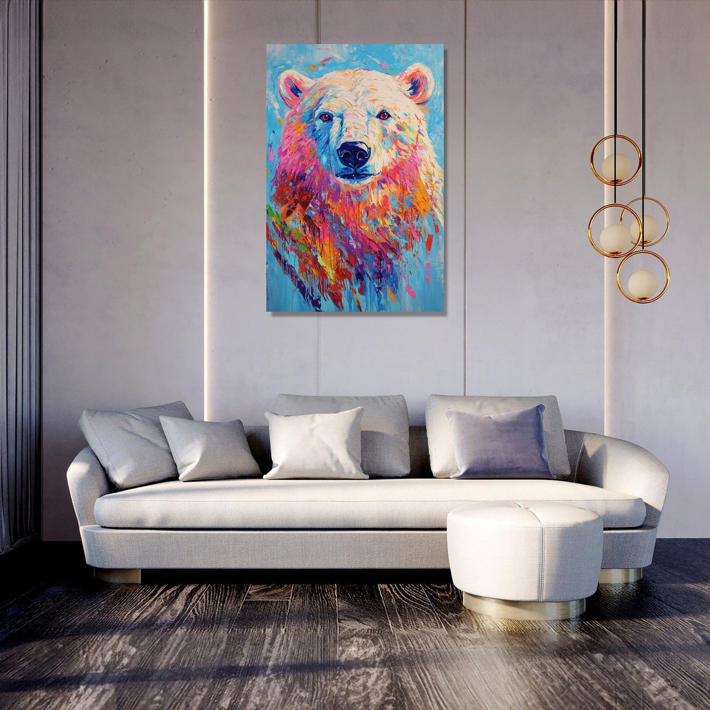 Polar Bear Symphony Canvas