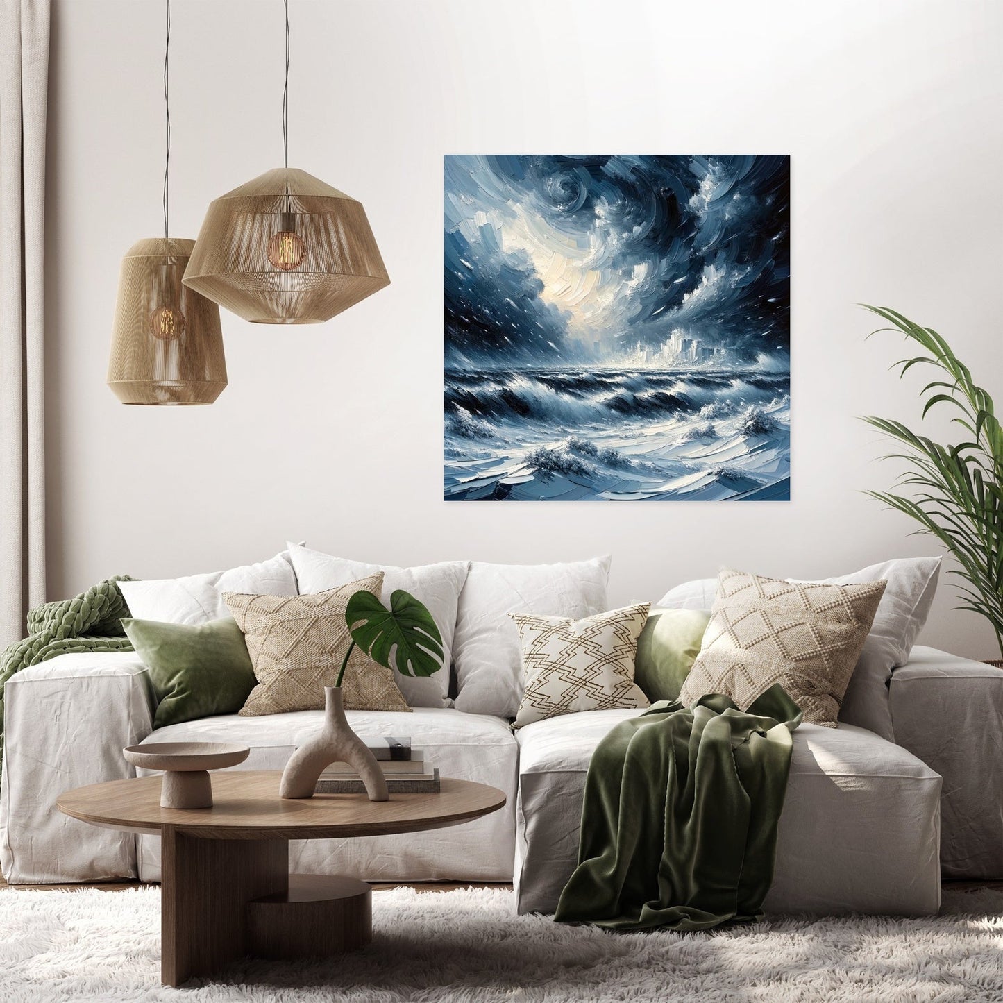 Winter's Fury Unleashed Canvas