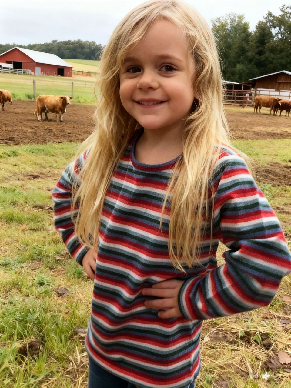 Cara Stripe Kids Top