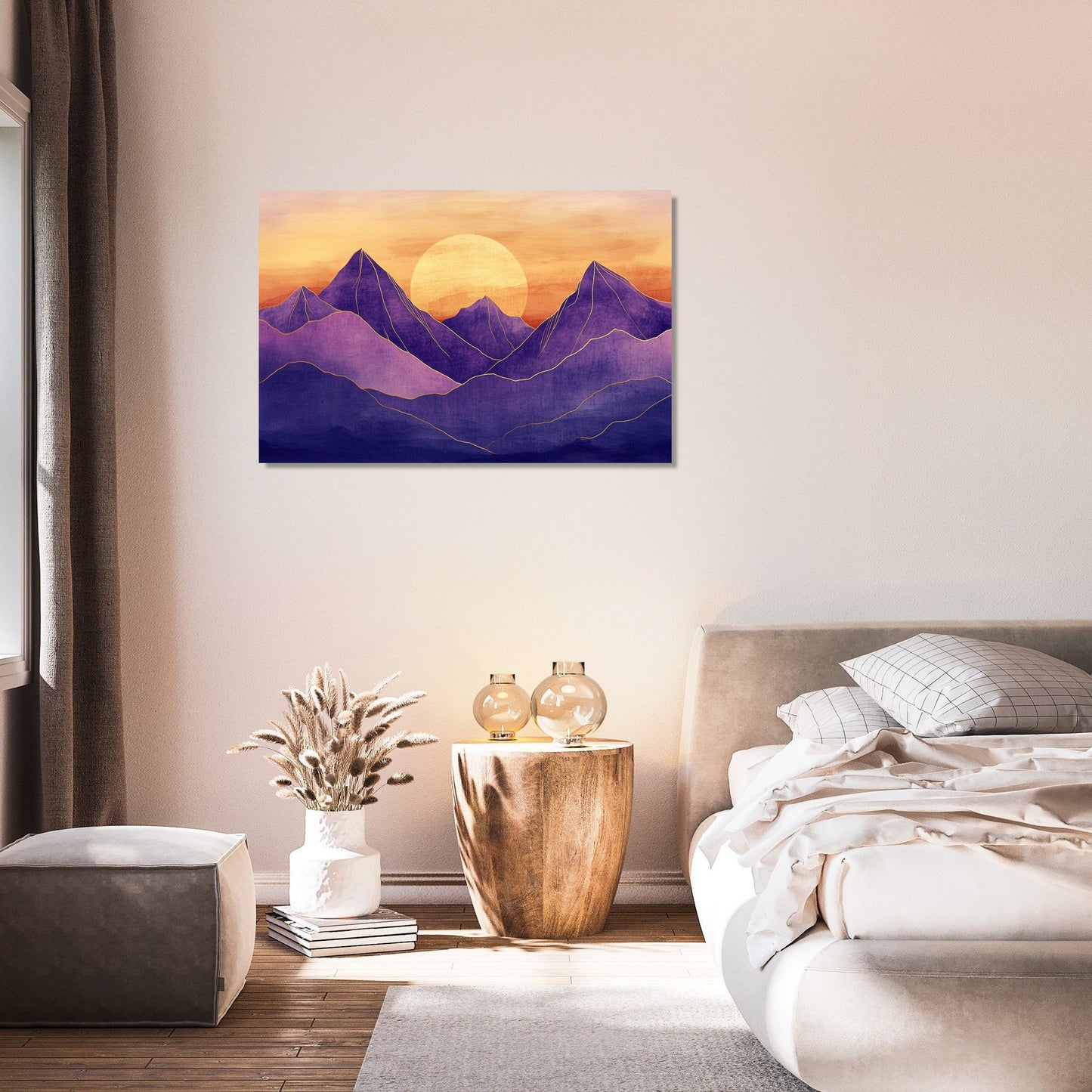Mountain Sunset Serenity Canvas