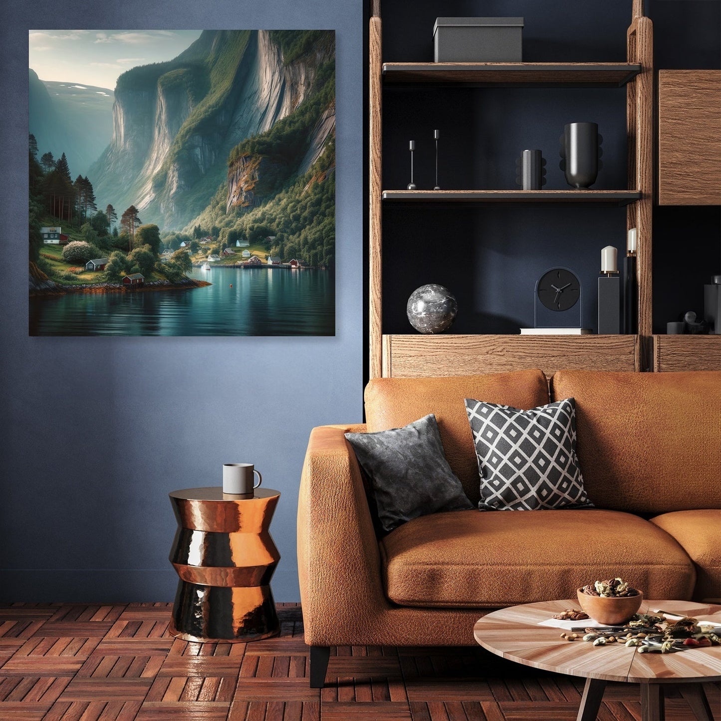 Tranquil Fjord Canvas