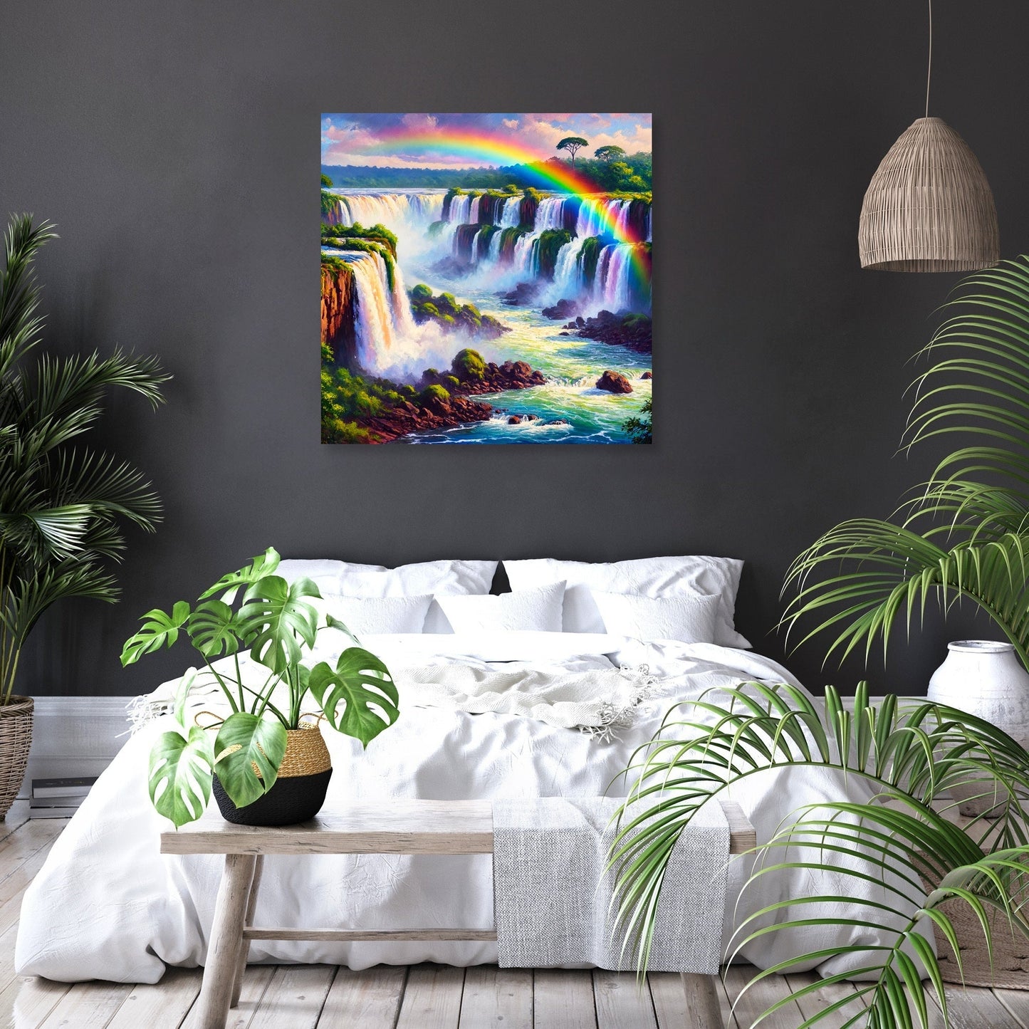 Rainbow Falls Canvas