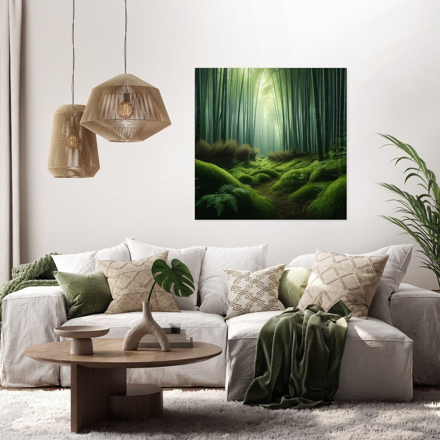 Tranquil Bamboo Grove Canvas