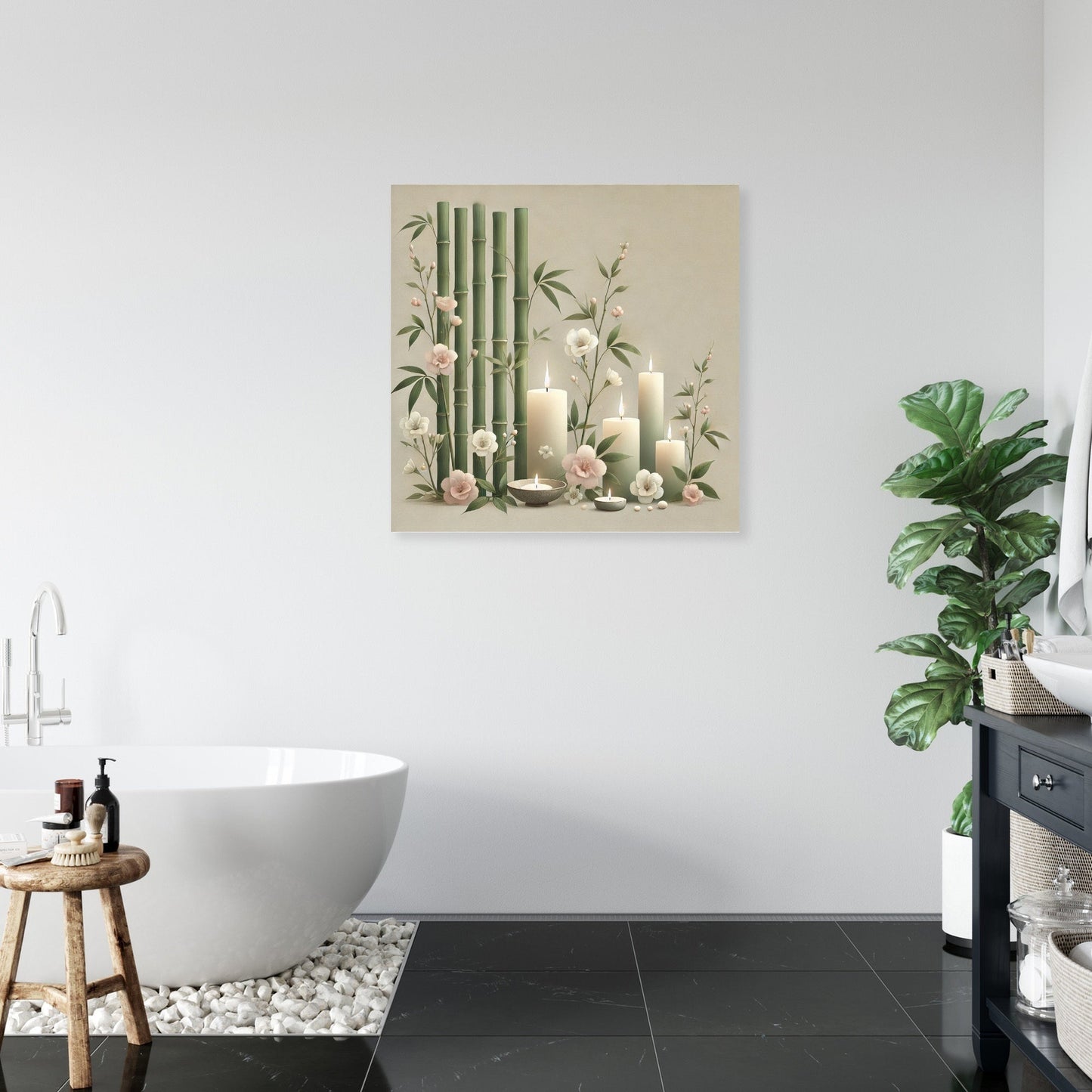 Tranquil Bamboo Serenity Canvas