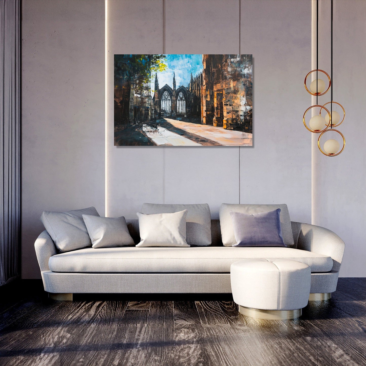 Coventry Cathedral Contrast Canvas