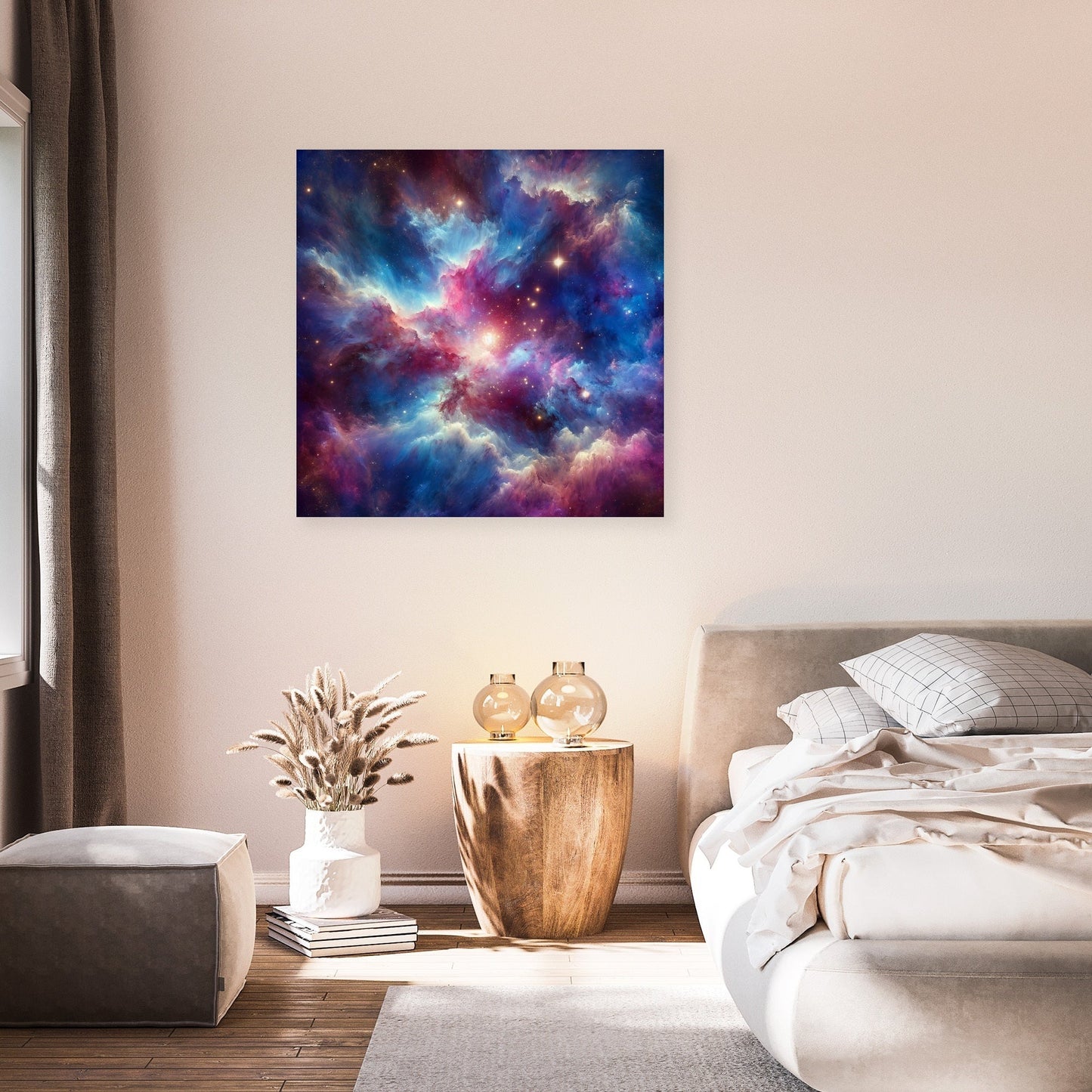 Starry Nebula Artwork Canvas
