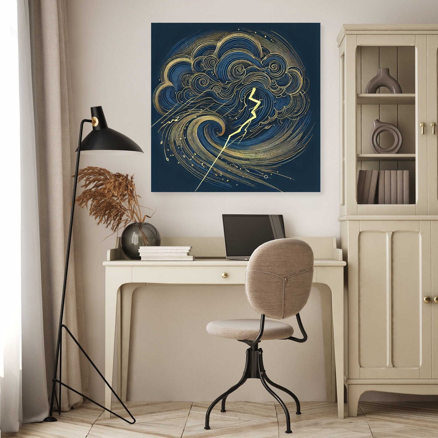 Golden Storm Canvas