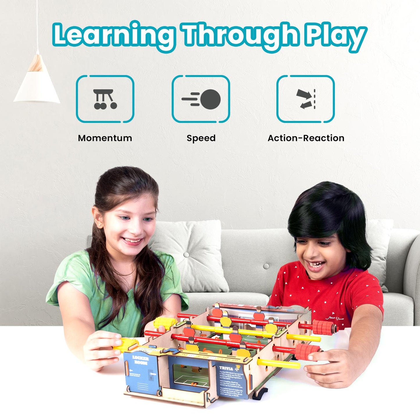 Smartivity Foosball | Build-It-Yourself Multiplayer STEAM Board Game