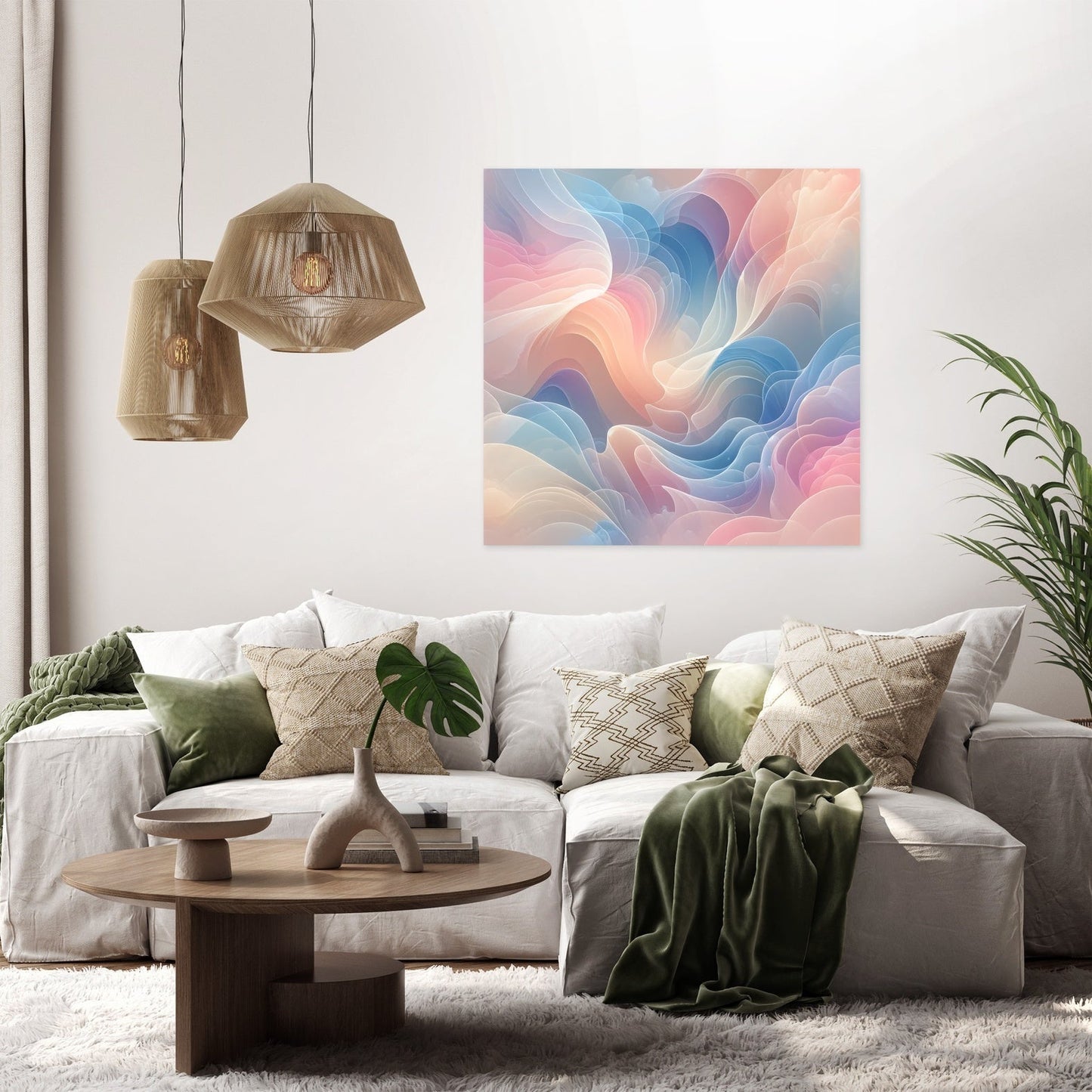 Pastel Dreamscape Canvas