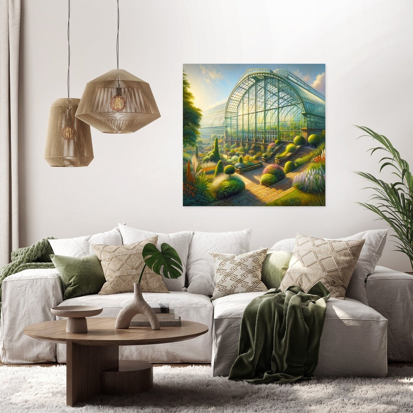 Morning Light in Winter Garden Canvas