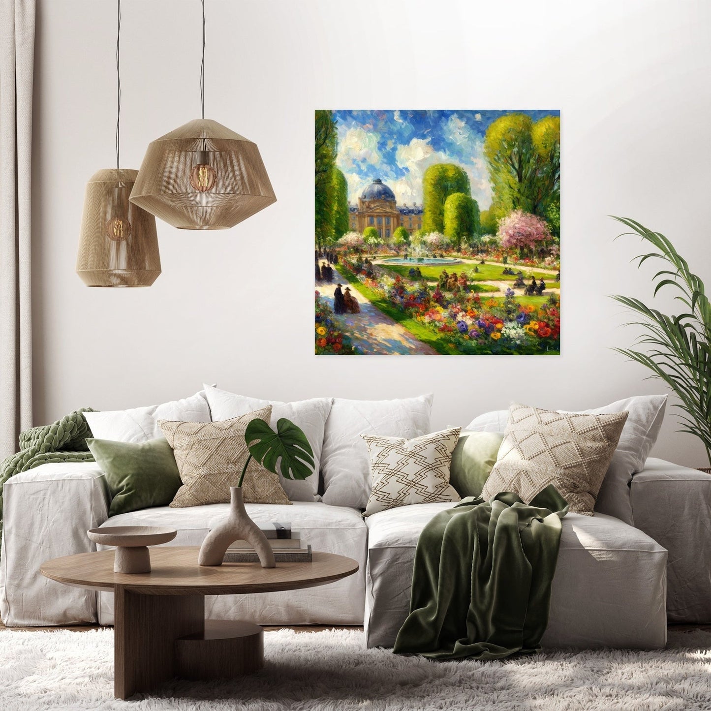 Spring in Paris Jardin des Tuileries Canvas