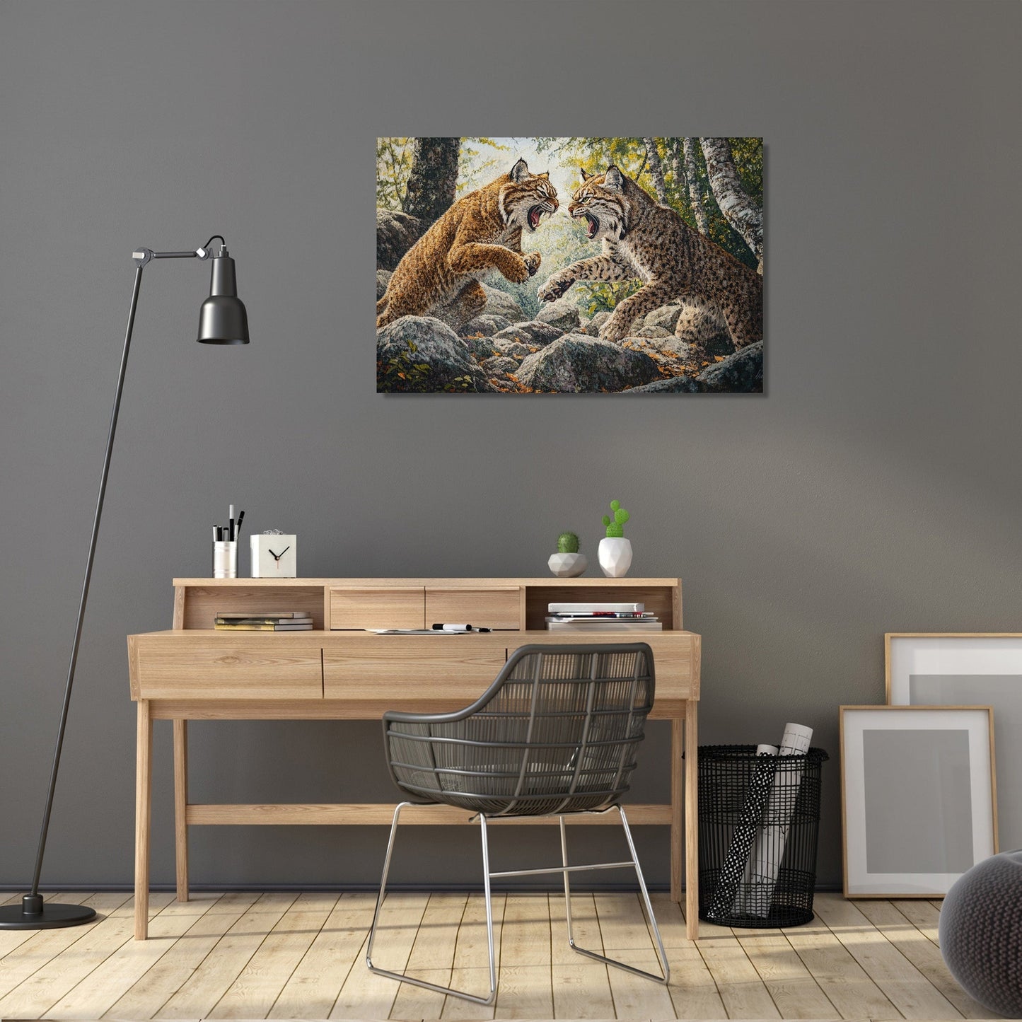 Wildcat Duel Canvas