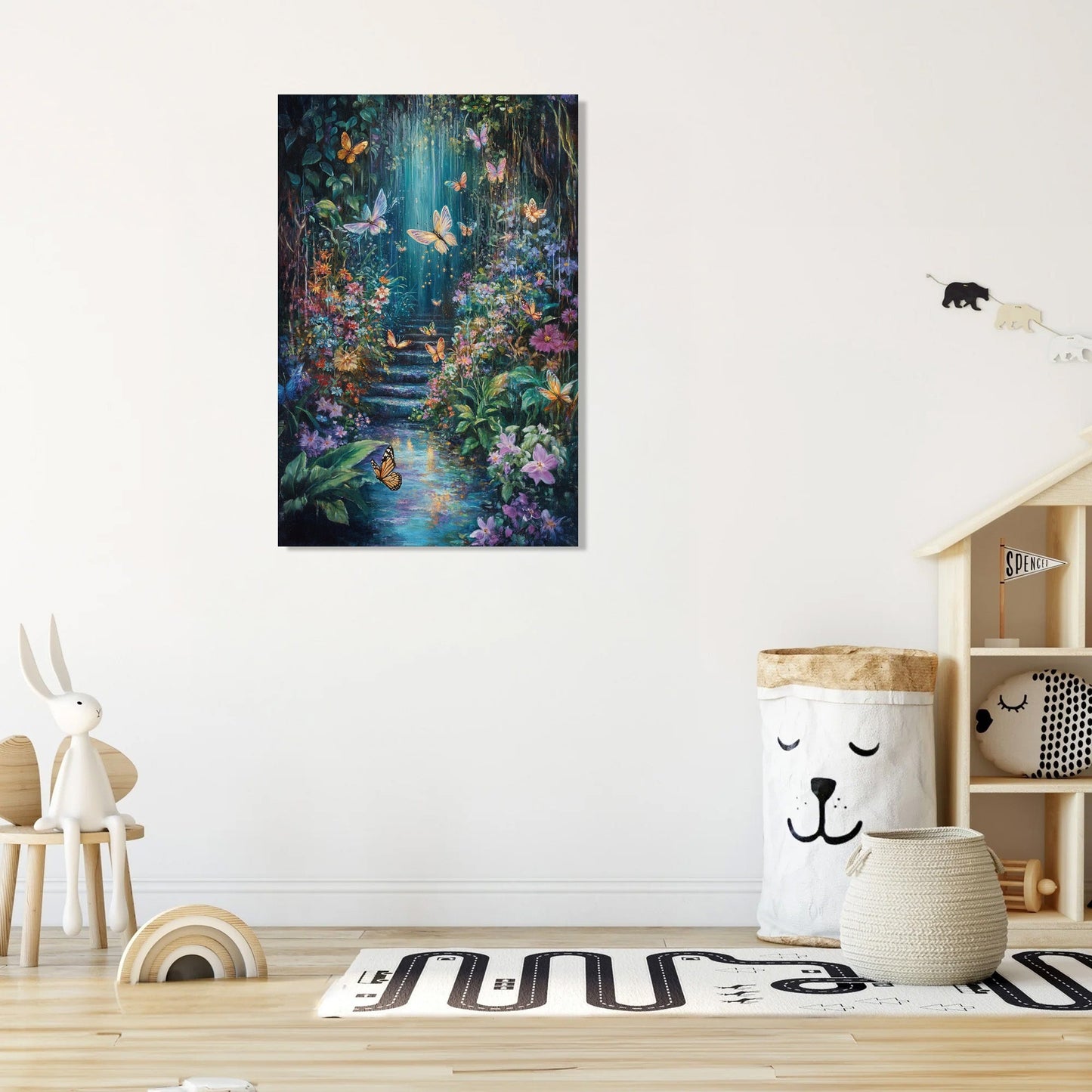 Whimsical Fairy Garden Canvas