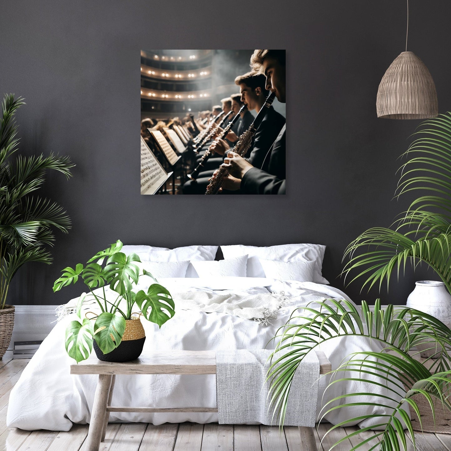 Orchestral Diagonals Canvas