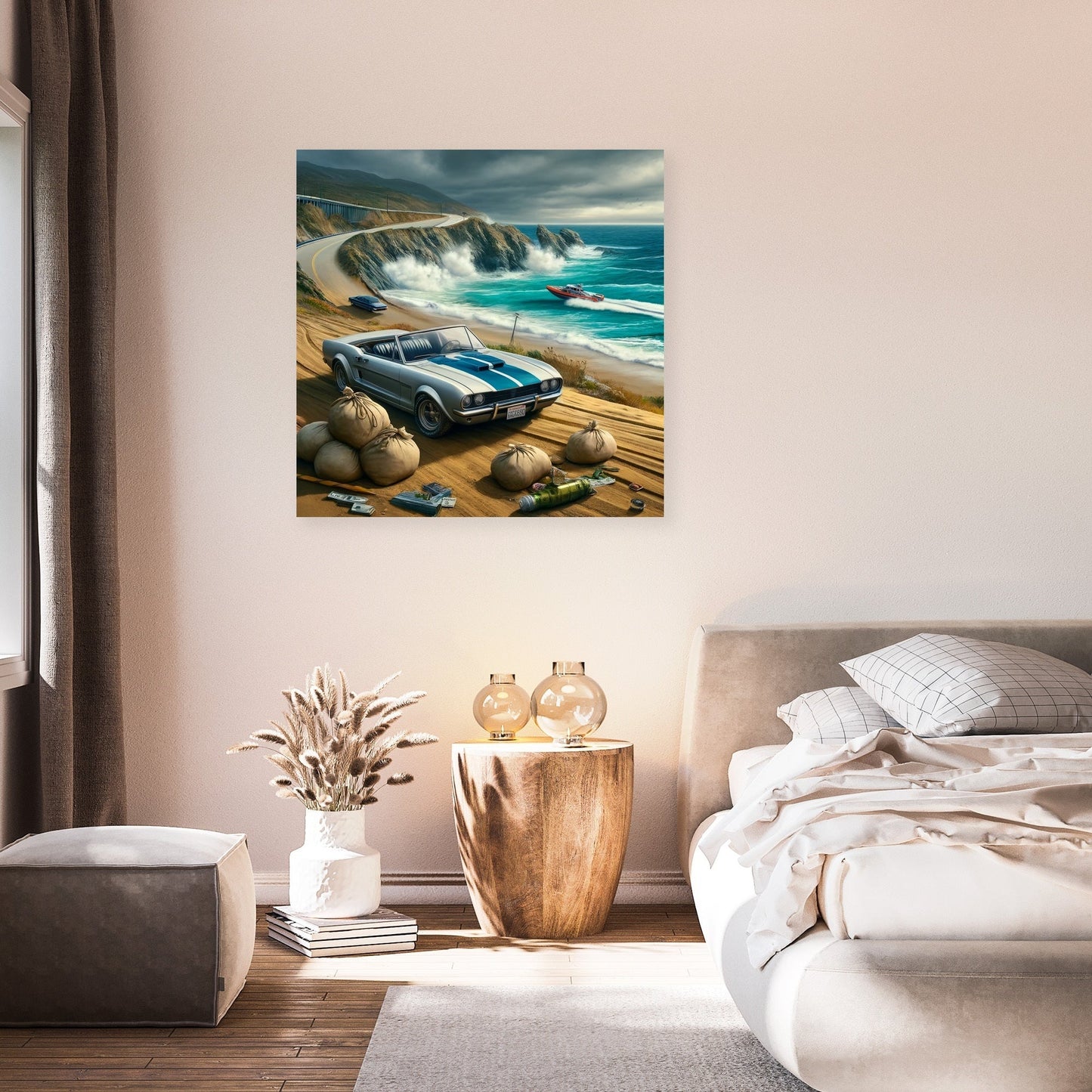 Coastal Heist Getaway Canvas
