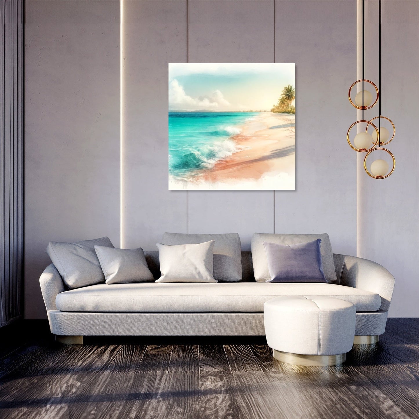 Idyllic Beach Canvas