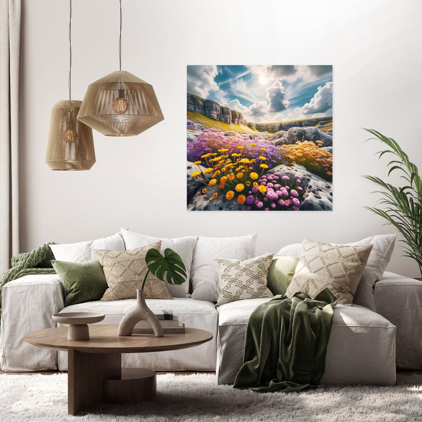Summer at Malham Cove Canvas