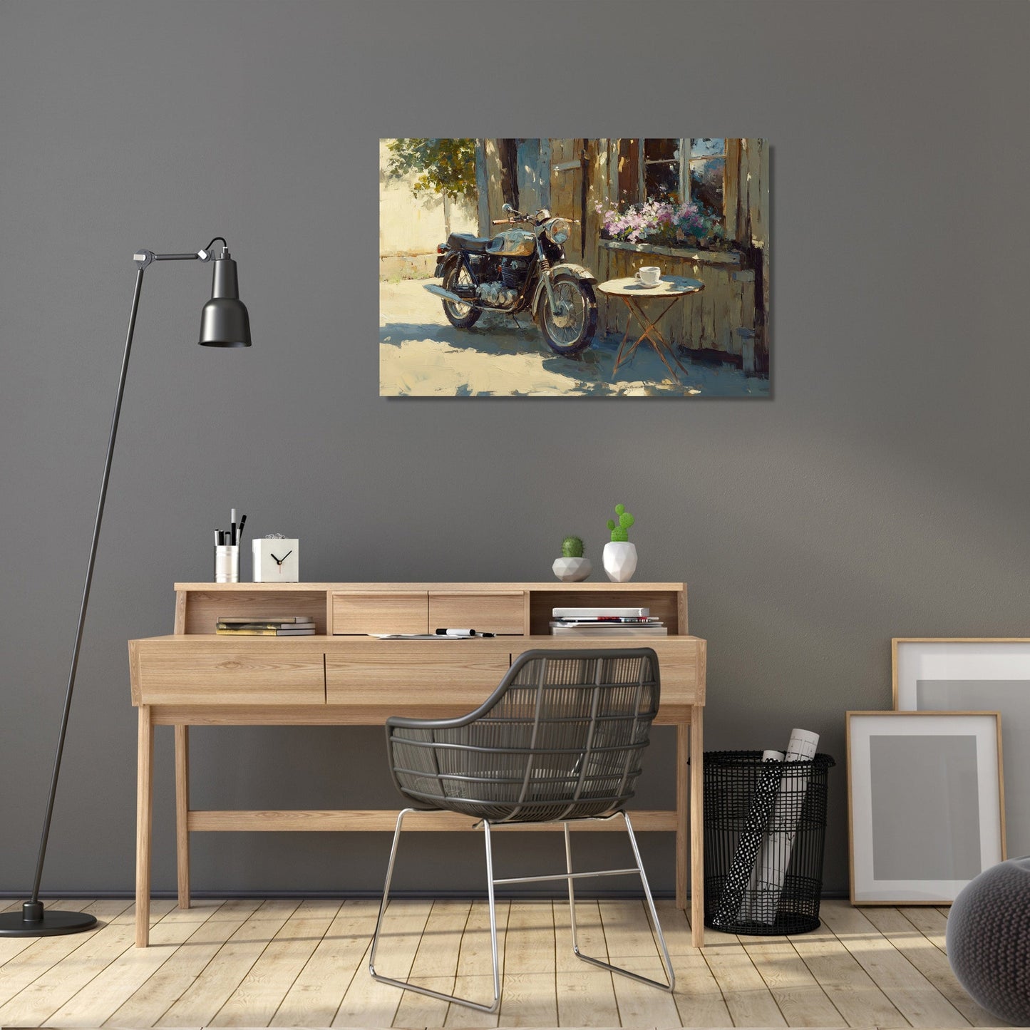 Motorbike Café Canvas