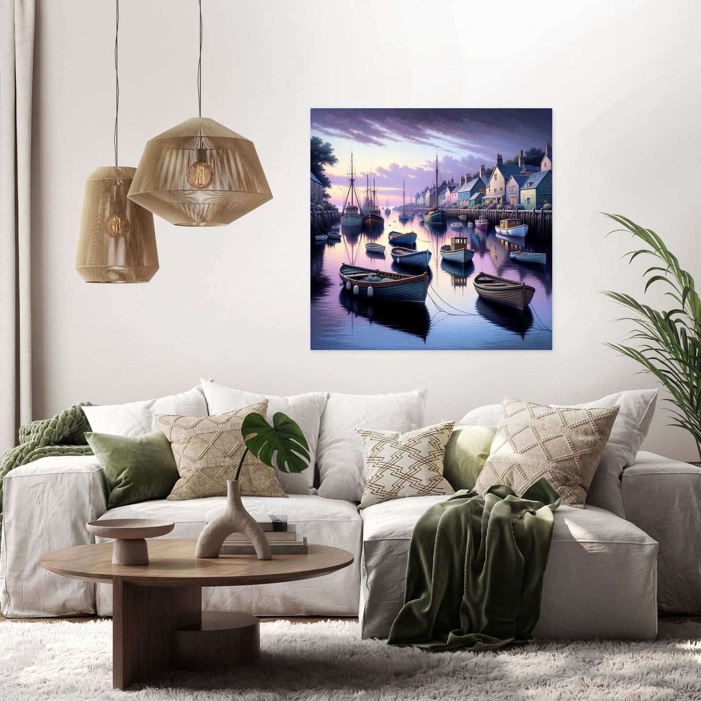 Twilight Harbor Canvas
