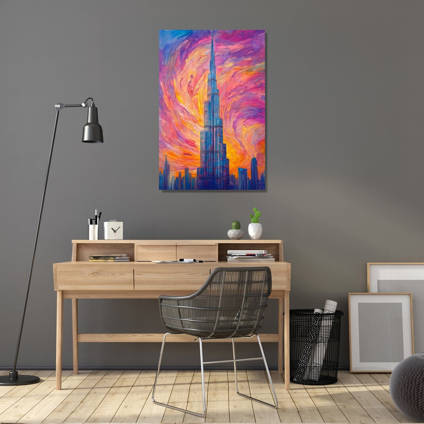 Burj Khalifa Sunset Canvas