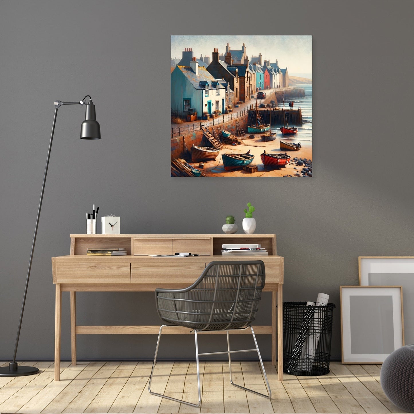 Aberdeen Footdee Haven Canvas