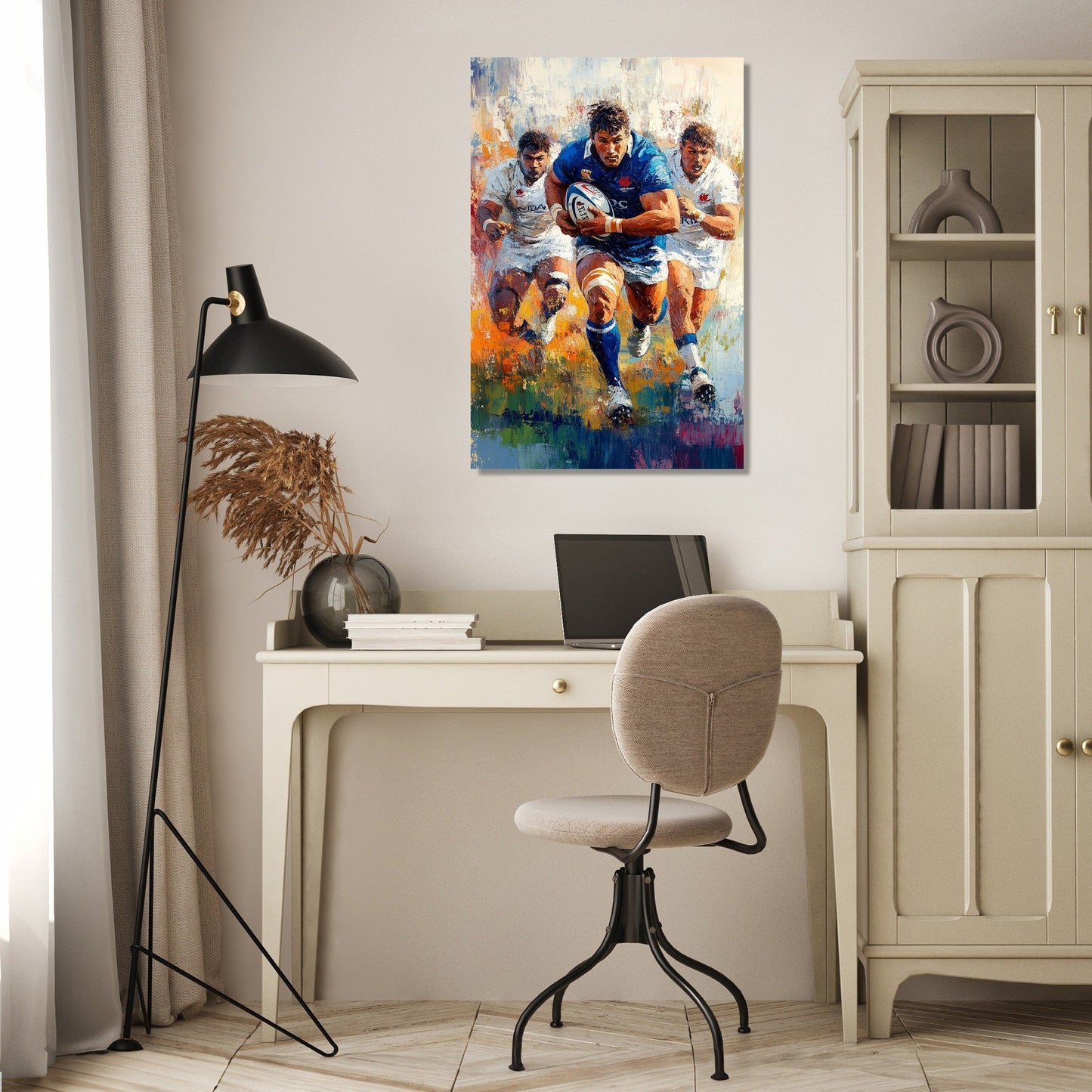 Rugby Charge Canvas