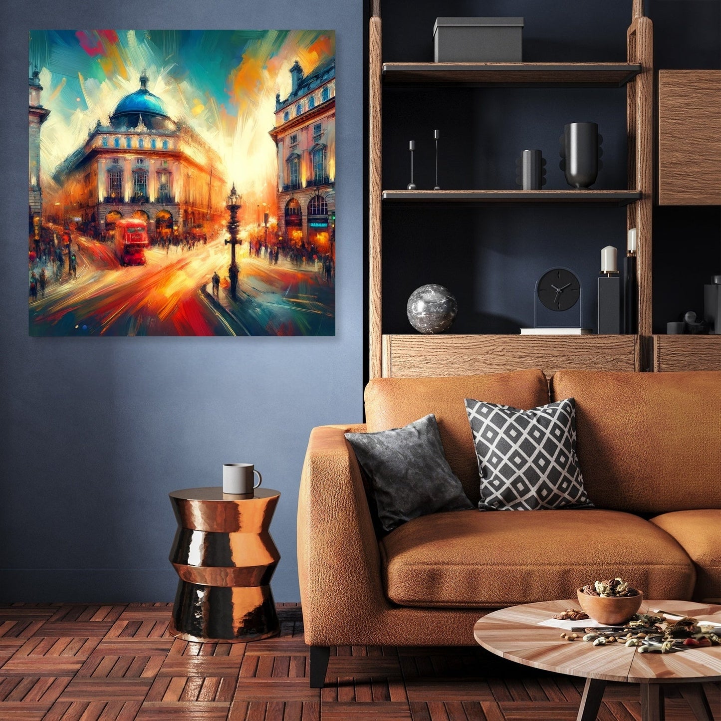 Vibrant London: Piccadilly Pulse Canvas