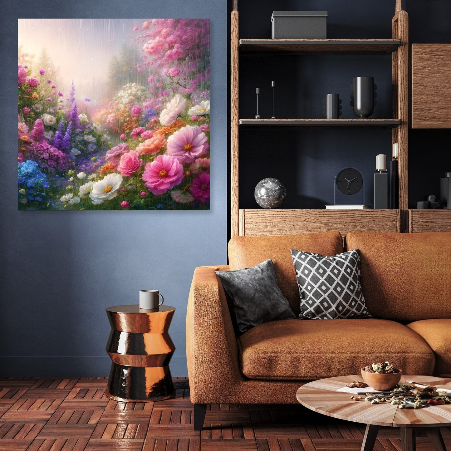 Spring Rain Garden Canvas