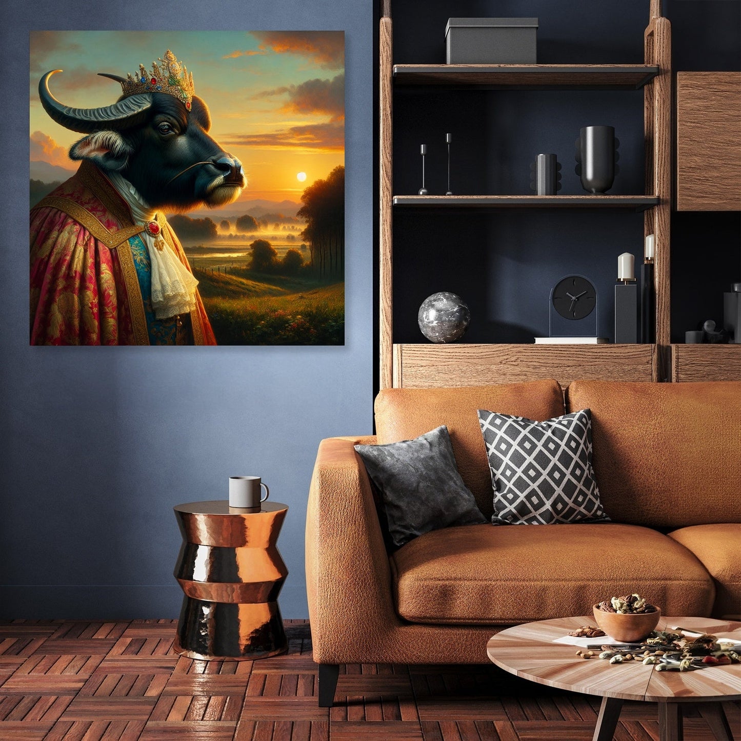Majestic Aristocrat Buffalo Dusk Canvas
