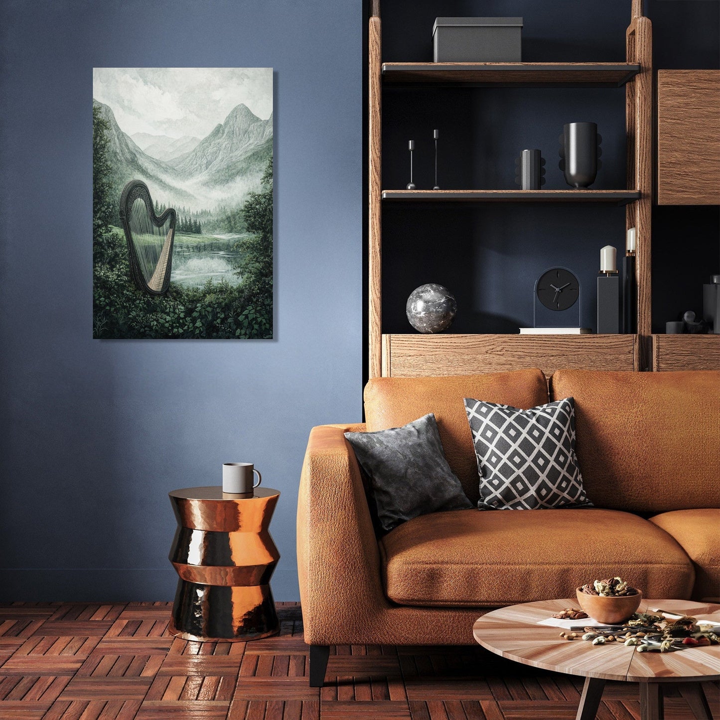 Celtic Harp Canvas