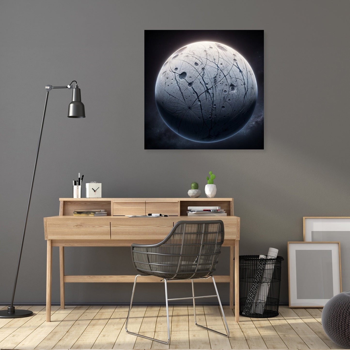 Europa's Subsurface Mystery Canvas