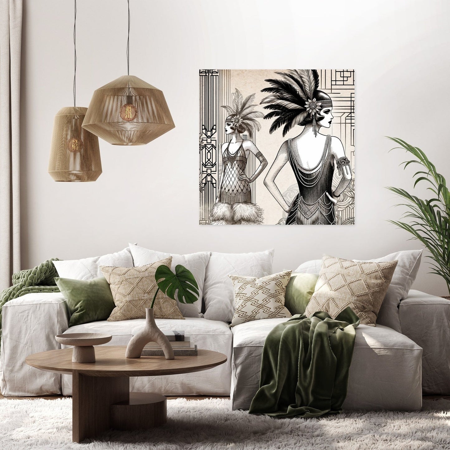 Vintage Flapper Canvas