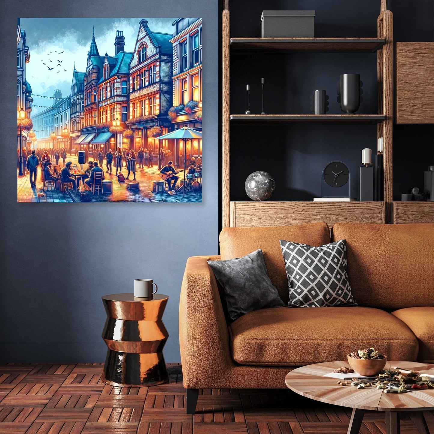 Cardiff Nightlife Canvas