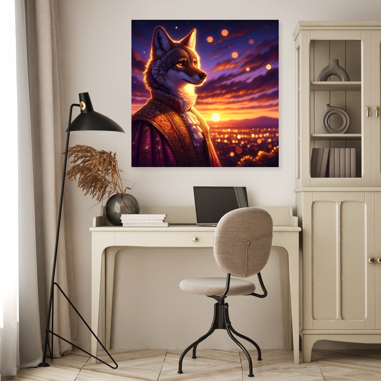 Dusk Majesty Coyote Canvas