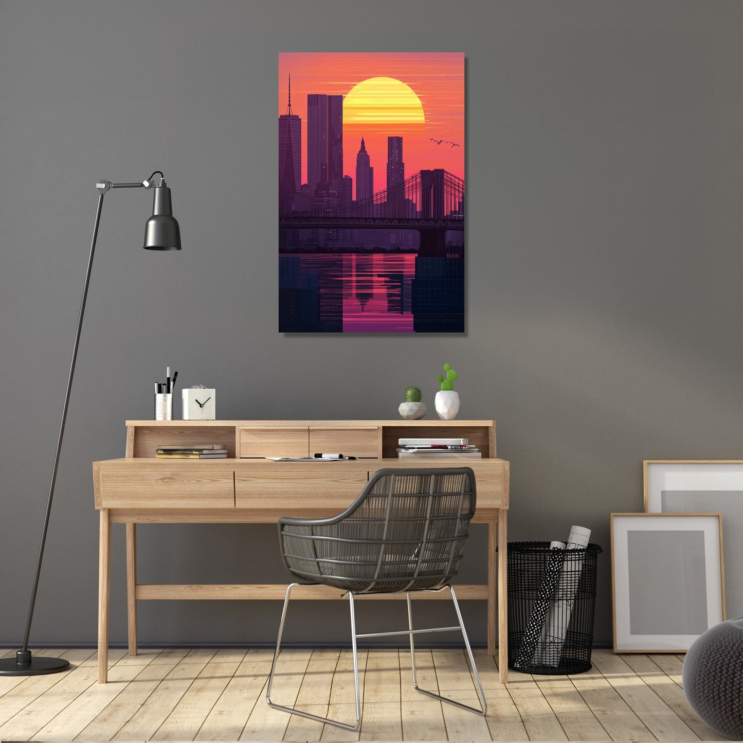 Sunset Cityscape Canvas