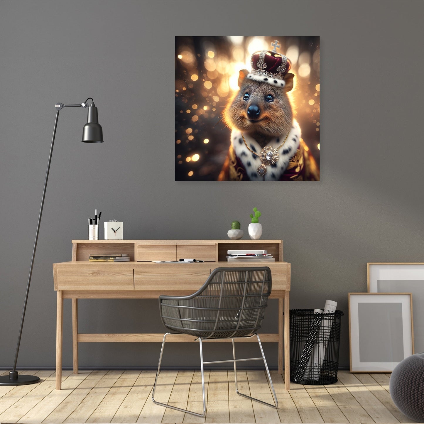 Regal Quokka Dusk Portrait Canvas