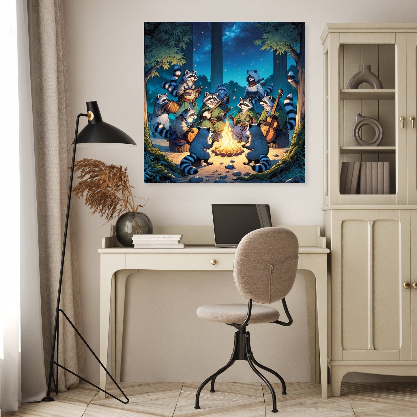 Enchanted Tanuki Festivity Canvas