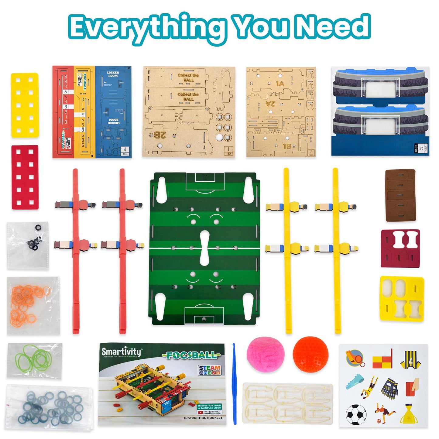 Smartivity Foosball | Build-It-Yourself Multiplayer STEAM Board Game