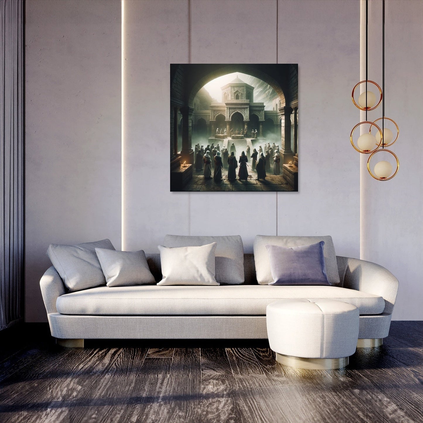 Monastery Shadows Canvas