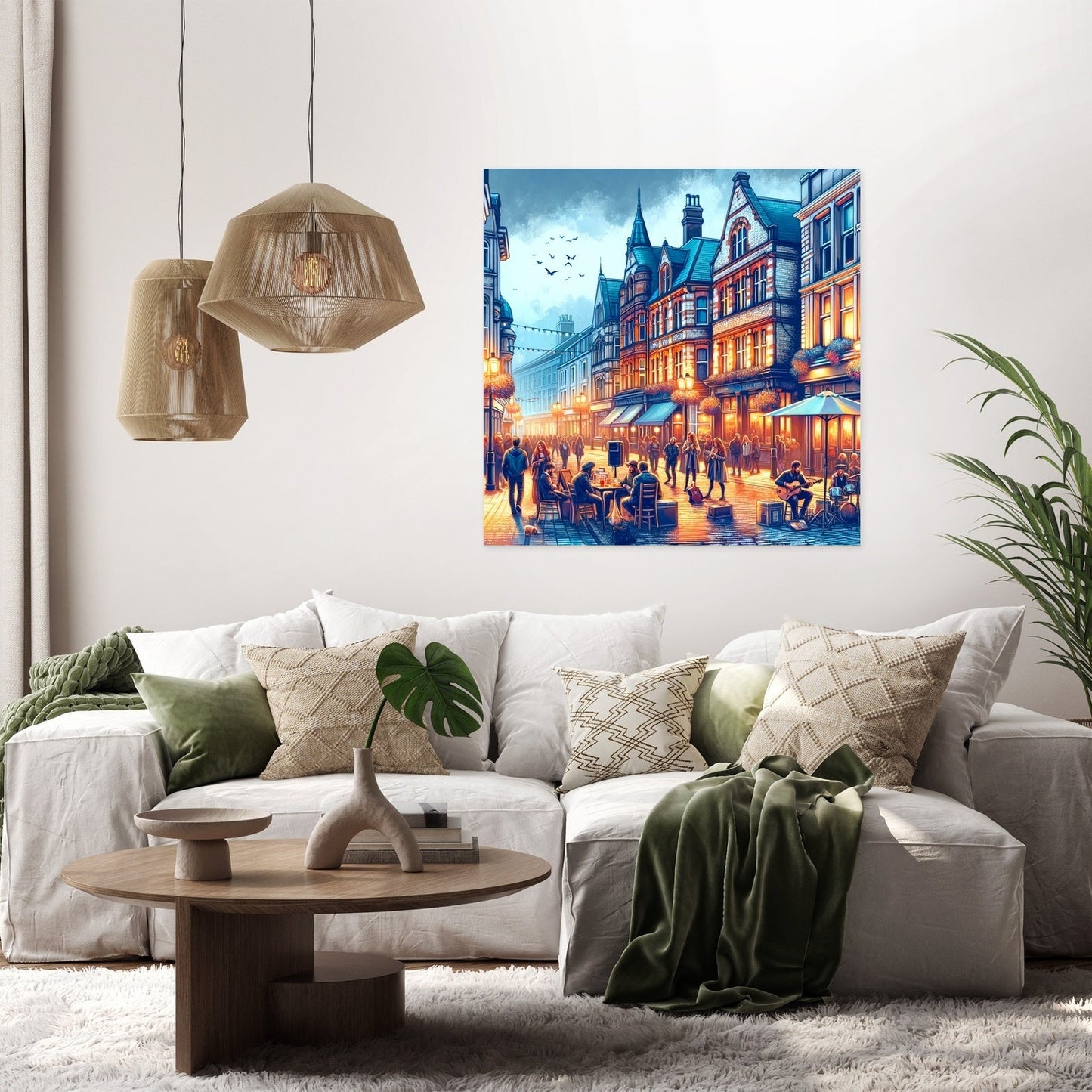 Cardiff Nightlife Canvas