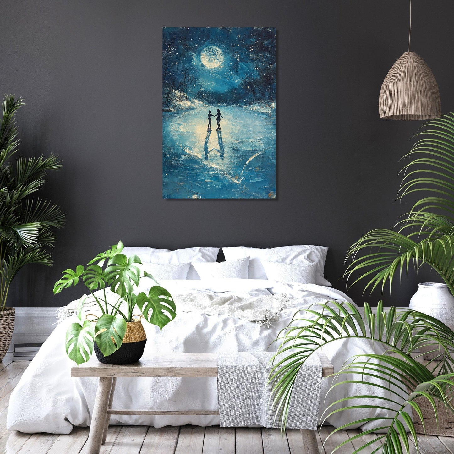 Midnight Skaters Canvas