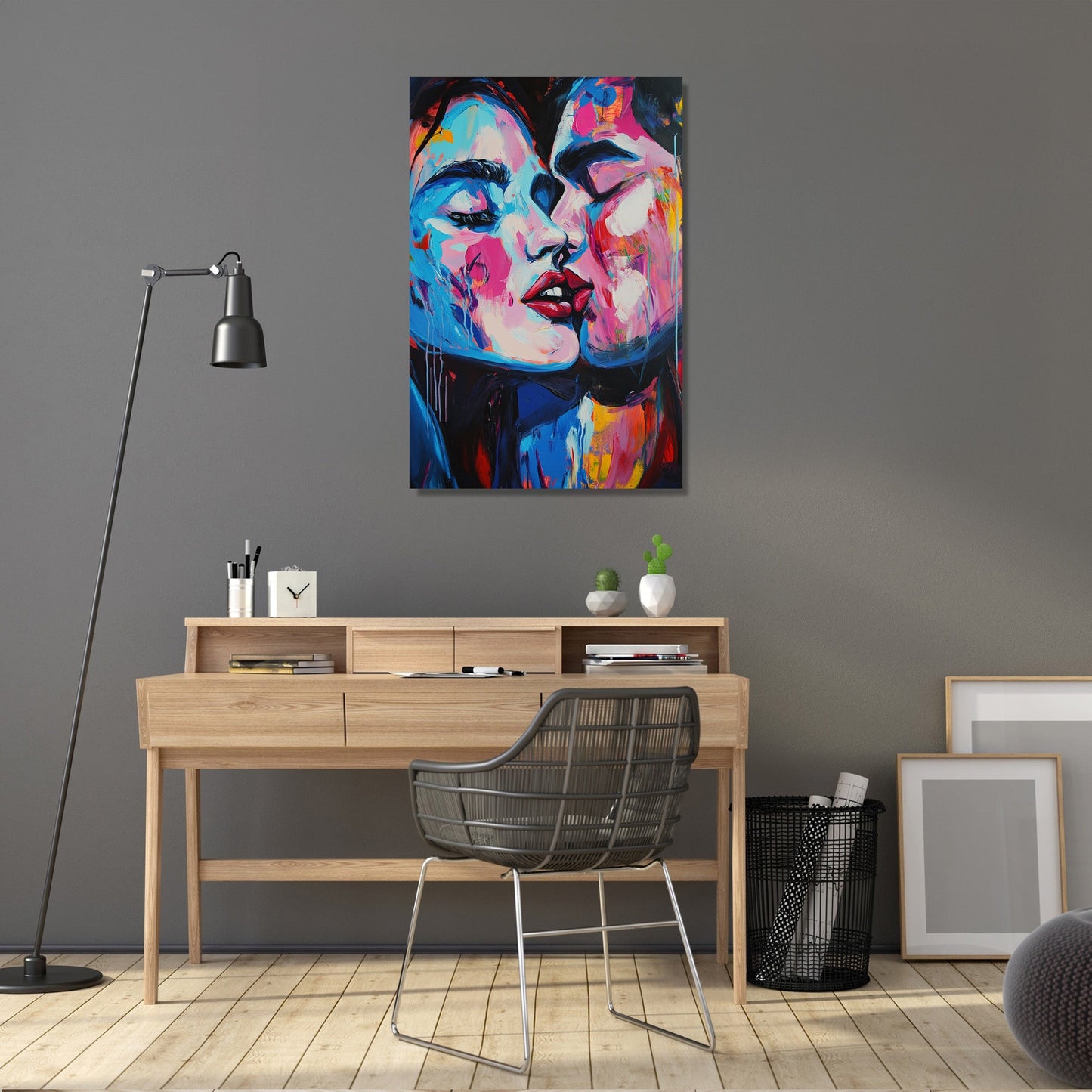 Pixel Kiss Canvas